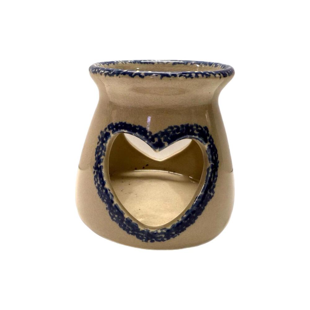 Vintage Loomco Pottery Ceramic Heart Votive Candleholder